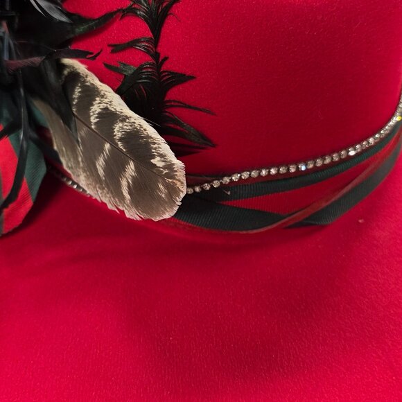 One-of-a-Kind Western Cowgirl Hat – Handmade & Adjustable